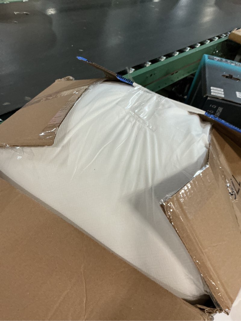 Condition photo showing As Is for viewstar Pillows Queen Size Set of 2, Hotel Quality, Down Alternative Gusseted Bed Pillows for Side, Back, or Stomach Sleepers, White Plush White Queen