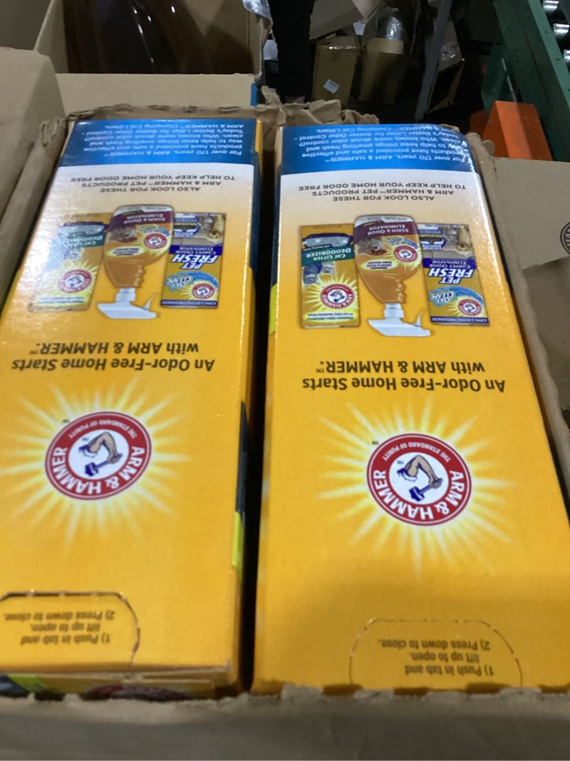 Condition photo showing New/Like New for arm & hammer 718520 2-pack multi cat strength clumping unscented litter, 20-pound