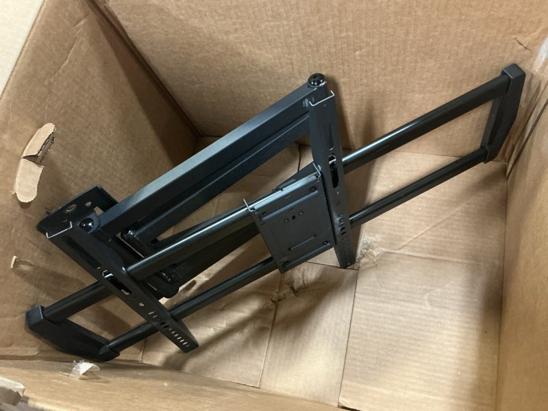 Condition photo showing As Is for MOUNTUP 37.9" Long Arm TV Wall Mount for Most 42-75 Inch TVs, Full Motion Corner Wall Mount TV Bracket with Extension & Tilt & Swivel Articulating Arm, Max VESA 600x400mm and Up to 99 lbs, MU0047-L Indoor Arm: 37.9''