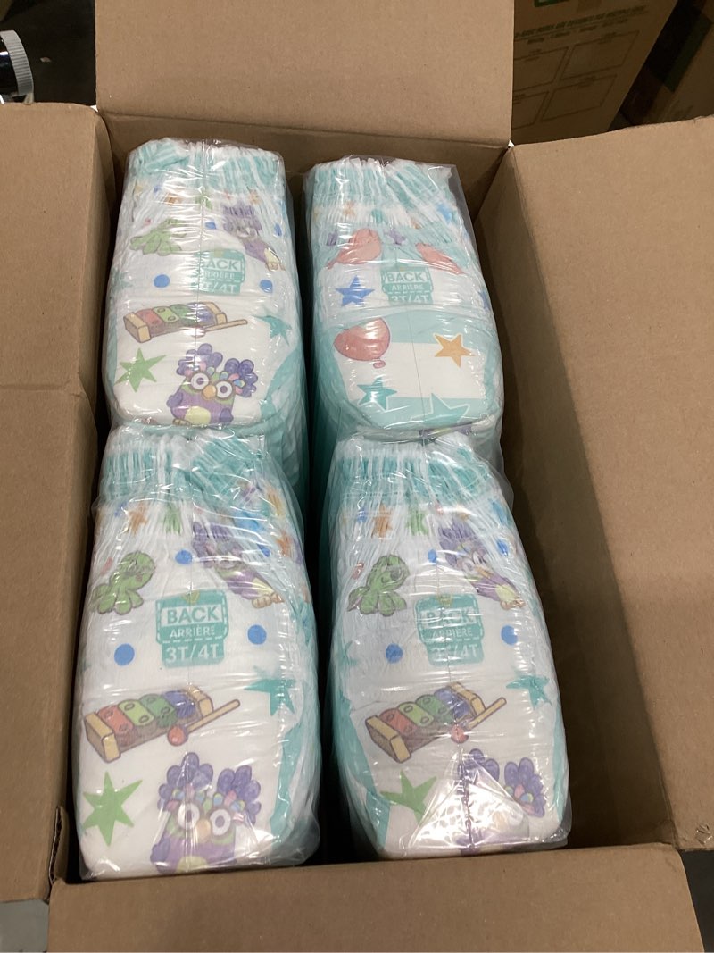 Condition photo showing New/Like New for pampers training pants - easy ups boys & girls bluey - size 3t-4t, 124 count, children's potty underwear (packaging may vary) 3t-4t 124