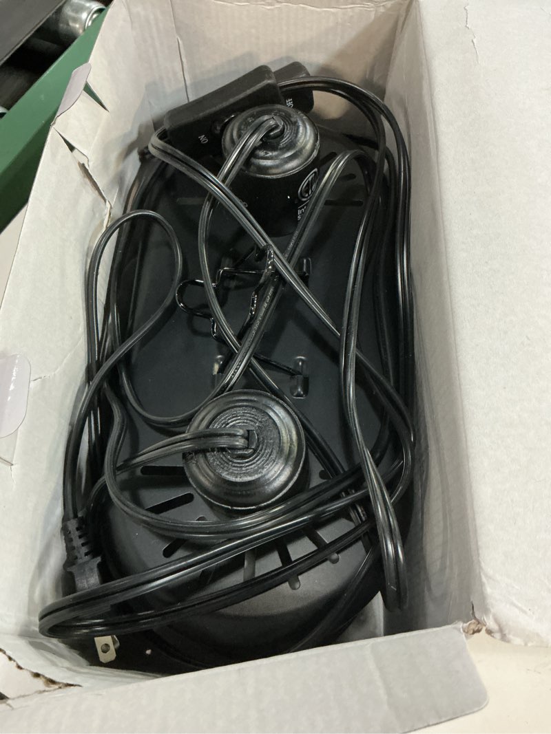 Condition photo showing As Is for repti zoo dual reptile light fixture for reptile dome uvb lamp fixture dual reptile reflector dome lamp cap combo integration design heat lighting 1 count (pack of 1)