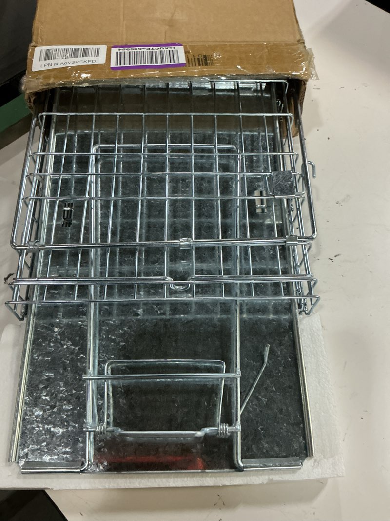 Condition photo showing Good Condition for humane way folding 32 inch live humane animal trap - safe traps for all animals - raccoons, cats, groundhogs, opossums - 32" l x 10.2" w x 12.2" h