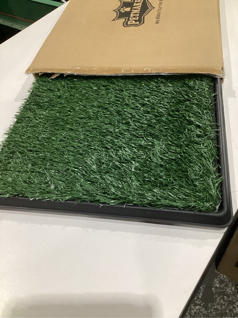 Condition photo showing Good Condition for Artificial Grass Puppy Pad for Dogs and Small Pets ? Reusable Potty-Training Pad with Tray ? Dog Housebreaking Supplies by PETMAKER (16 x 20)