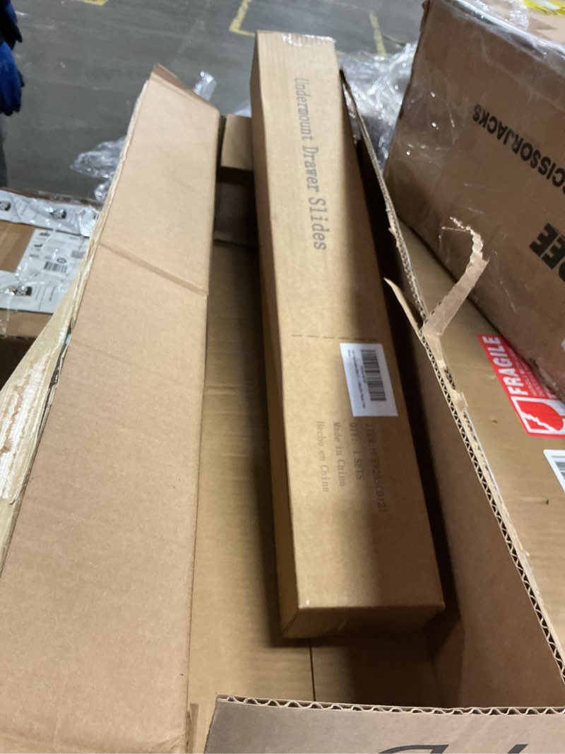 Condition photo showing New/Like New for Undermount Drawer Slides 21 inch (1 Pair), Full Extension Soft Close Concealed Drawer Runners, Come with Mounting Screws and Brackets, 1 Pair 21 Inch 1