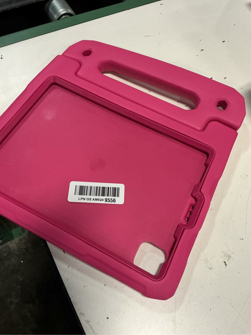 Condition photo showing Good Condition for for ipad pro 12.9 case 3rd/4th/5th/6th generation, kids proof eva super protection cover for ipad pro 12.9-inch 2022/2021/2020/2018 with pencil holder & handle stand, rose red 12.9" ipad pro 3rd-6th rose red