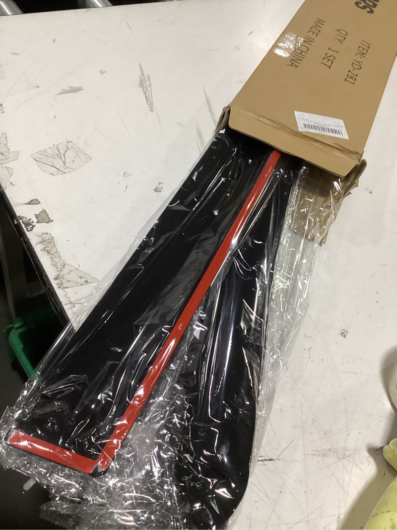 Condition photo showing New/Like New for window visors rain guards for 2014 2015 2016 2017 2018 2019 toyota highlander, out-channel window vent wind deflectors visors shades for 14-19 highlander 2014-2019 toyota highlander