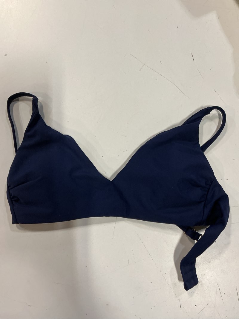 Condition photo showing Good Condition for italian v-neck bikini top, xs, deep navy