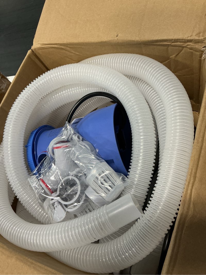 Condition photo showing Good Condition for deeprclean 300gph pool filter pump for small above ground pools, promoted water circulation & filtration, fits type-i filter cartridge,etl certified small pool pump with gfci for safe protection-blue blue-grey