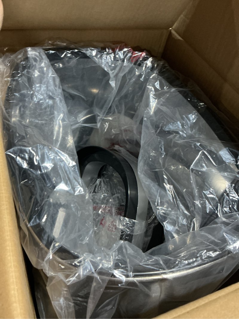 Condition photo showing Good Condition for PayLessHere 13 Gallon / 50 Liter Trash Can Stainless Steel Touchless Trash Bin Oval Shape Office Waste Bin for Kitchen Bathroom Bedroom Living Room with Lid Powered by Batteries (not Included)