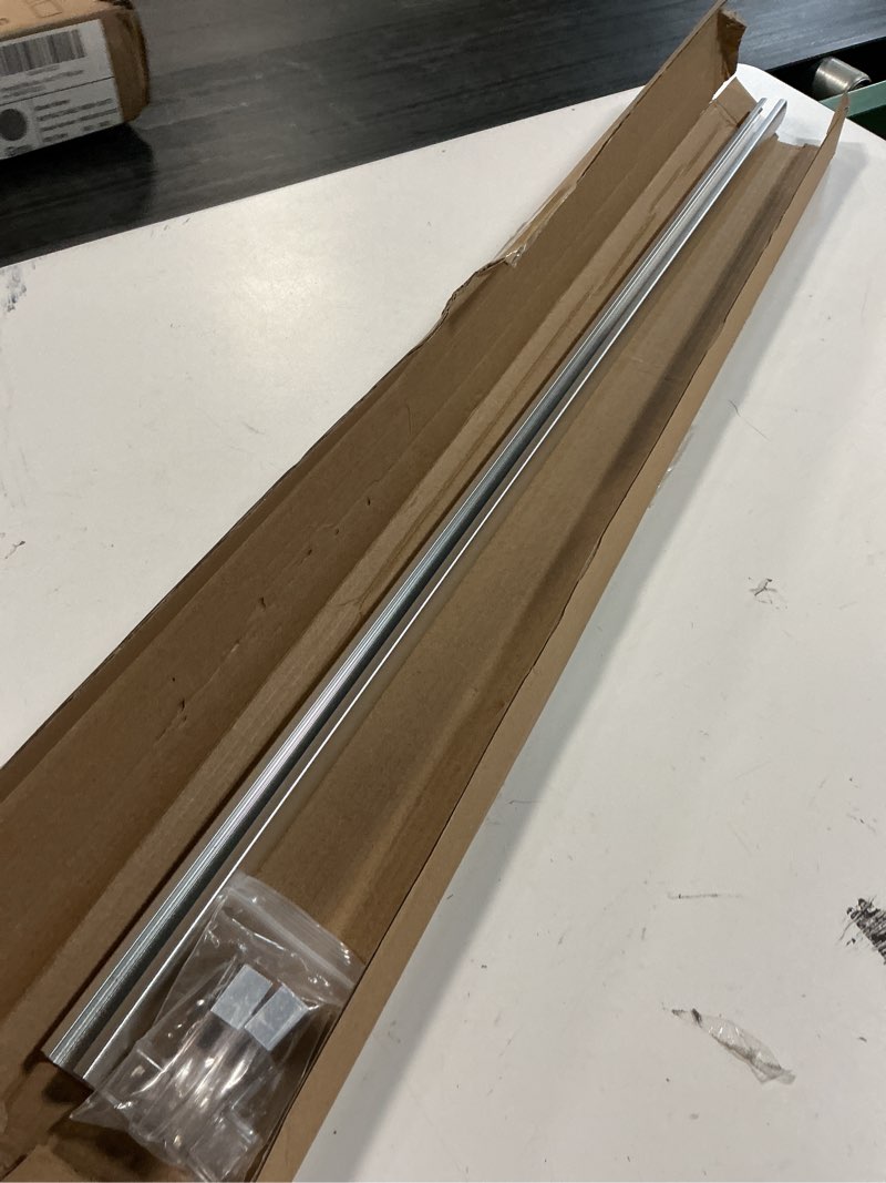 Condition photo showing As Is for glass shower door towel bar 30" bright chrome compatible with alumax basco sliding shower door handle replacement w/silver transparent brackets fits framed shower/tub enclosure doors up to 31" wide 30" chrome towel bar
