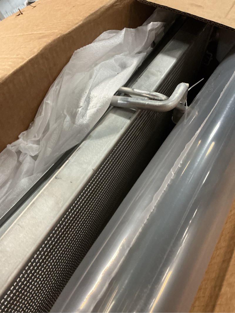 Condition photo showing As Is for Aluminum Radiator Condenser Combo for 2008-2013 Infiniti G35 3.5L G37 3.7L G25 2.5L 370Z, Full Performance Aluminium Radiators Condenser Combo, Automotive Replacement Radiator