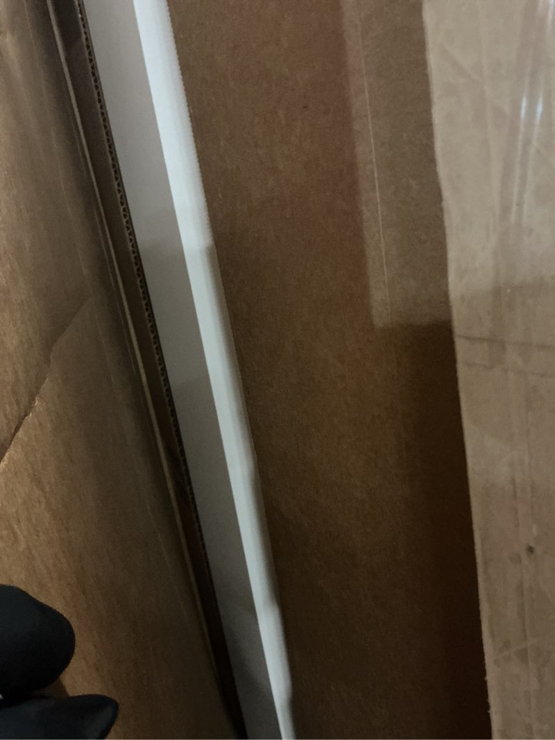 Condition photo showing Good Condition for officesimpli washer dryer countertop, made in usa, non-slip pads, laundry room wood topper, washer dryer cover for top, laundry countertop, laminate finish (glacier white, standard (27.5" x 54")) glacier white standard (27.5" x 54")