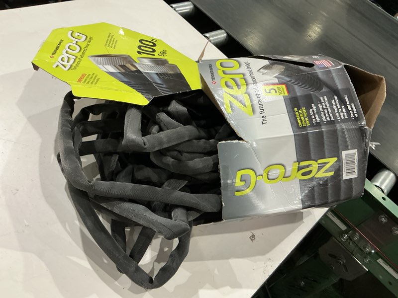 Condition photo showing As Is for teknor apex zero-g 5/8 in. d x 100 ft. l heavy duty commercial grade garden hose