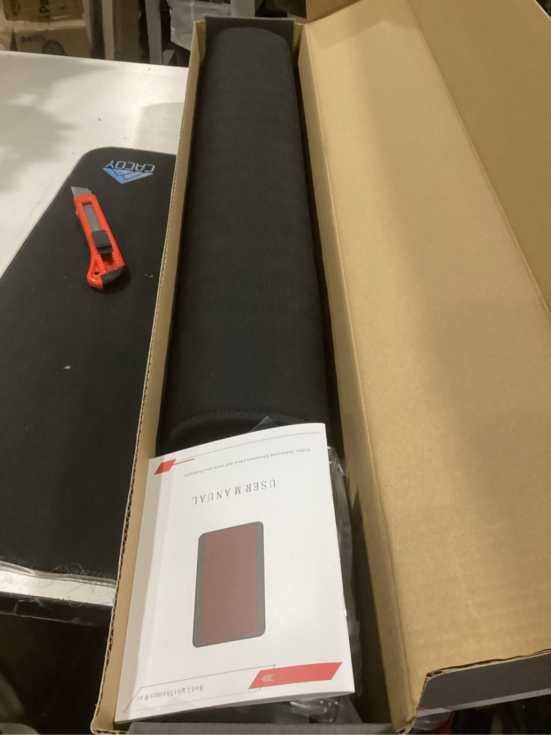 Condition photo showing Good Condition for 640 leds red light therapy mat for full body, 38" x 23.6" tpu infrared light therapy, 3-in-1 leds (660nm & 850nm) premium foldable mat with timer controller & pulse modes for home use, 48w 38"x23.6"