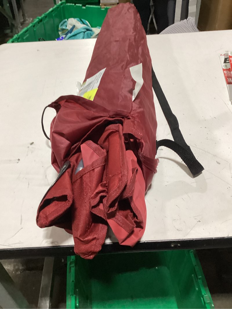 Condition photo showing New/Like New for ozark trail quad folding camp chair with cup holder, red