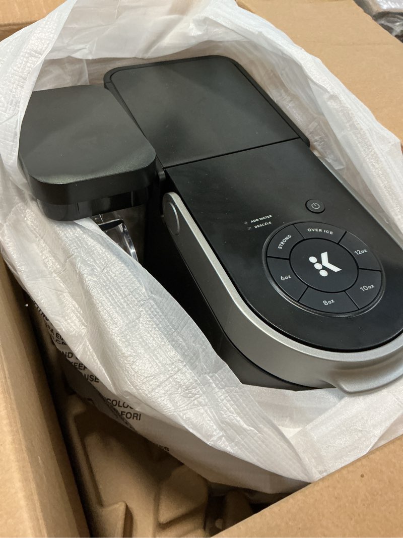 Condition photo showing As Is for keurig k-supreme coffee maker, single serve k-cup pod coffee brewer, with multistream technology, 66 oz dual-position reservoir