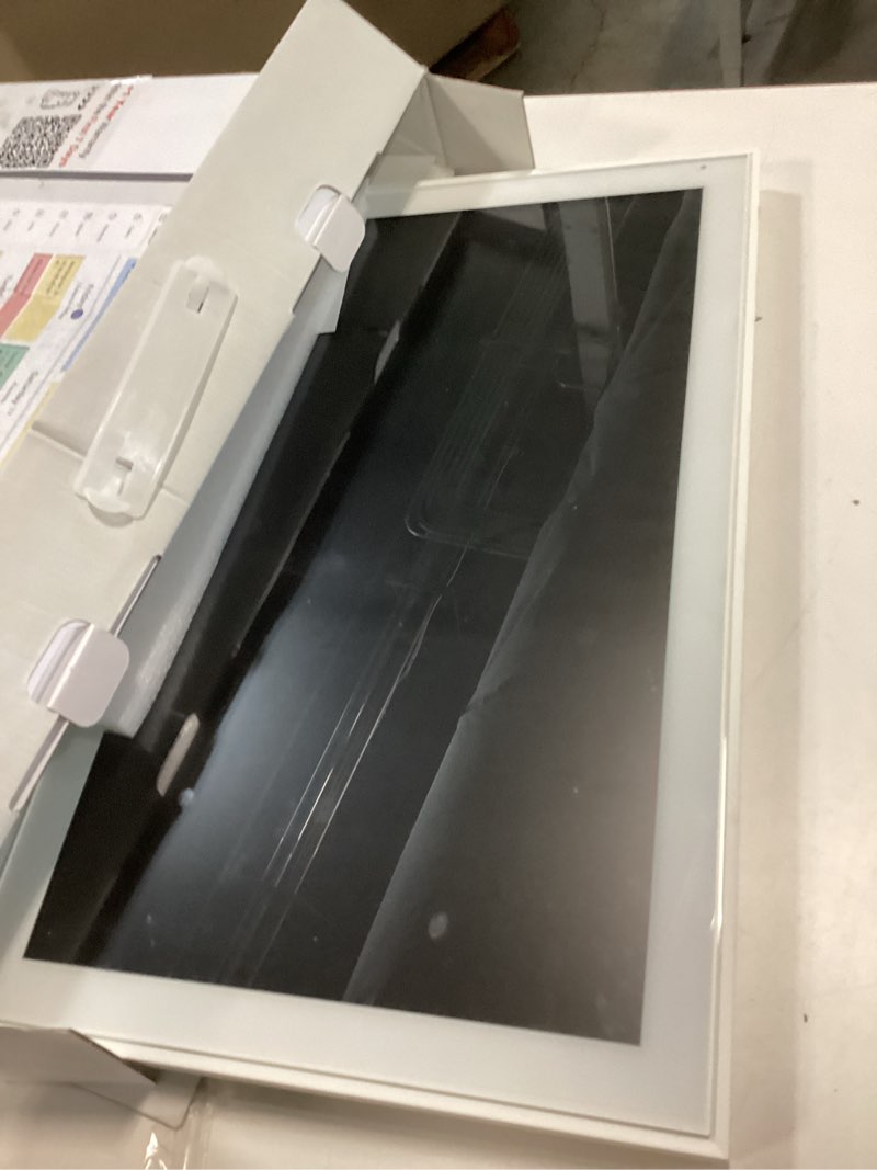 Condition photo showing As Is for 21.5 Inch Smart Digital Calendar – Electronic Chore Chart & Planner with 1920x1080P IPS Touchscreen, Weekly/Monthly Family Organizer for Wall or Desk, White 2025 New Version 21.5-white