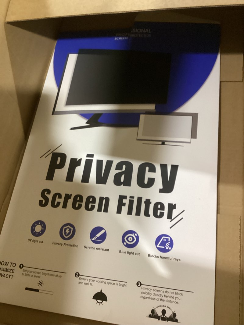 [2-Pack] 24 Inch Privacy Screen for Computer Monitor 16:9 Aspect Ratio, Eye Protection Anti Blue Lig