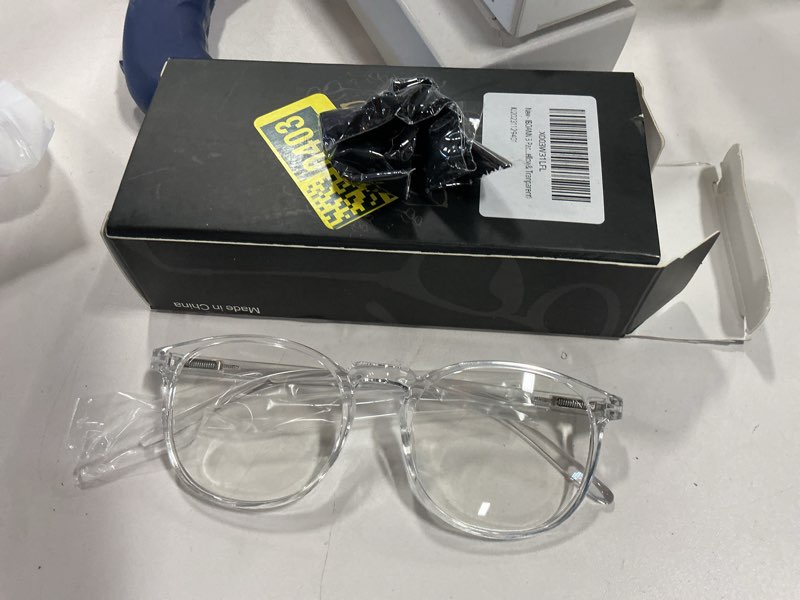 IBOANN Iconic Blue Light Glasses for Woman - Computer Glasses 99% Blue Light Blocking - Anti Eyestrain & UV Glare Protection B18 Light Black & Leopard Yellow & Tranparent Clear