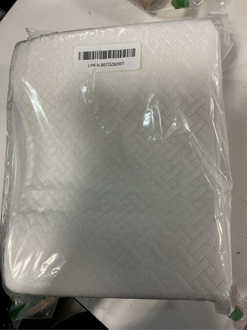 Condition photo showing Good Condition for 5 STARS UNITED Knee Pillow for Side Sleepers - Hip Pain Relief, Memory Foam Leg Cushion for Side Sleeping - Between Legs Pillow for Sciatica & Lower Back Pain, White White Standard