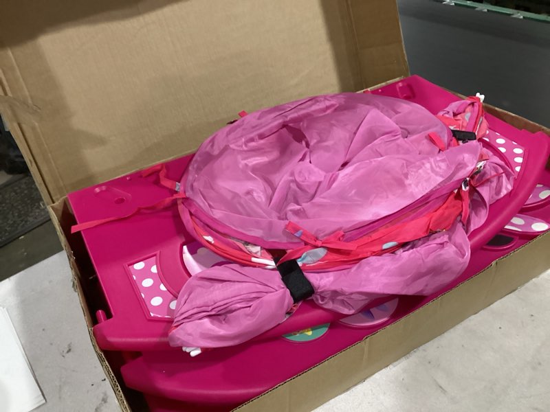 Condition photo showing Good Condition for Delta Children - Disney Minnie Mouse Plastic Sleep and Play Toddler Bed with Tent, Pink Minnie Mouse Toddler Bed