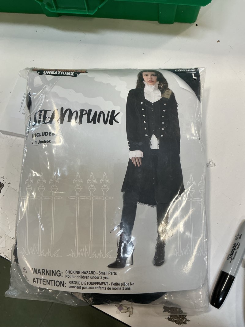 Spooktacular Creations Halloween Women’s Steampunk Jacket Costume, Black Victorian Tailcoat Coat Got