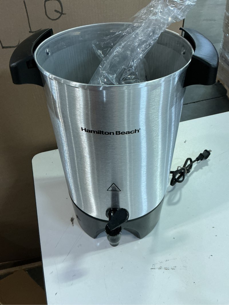 Condition photo showing Good Condition for hamilton beach - coffee urn - silver