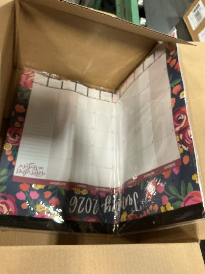 Condition photo showing Good Condition for bloom daily planners 2026 Desk Calendar - LARGE January to December Wall Calendar - 21” x 16” Desktop & Hanging Monthly Planner with Stickers for Home or Office - Vintage Floral