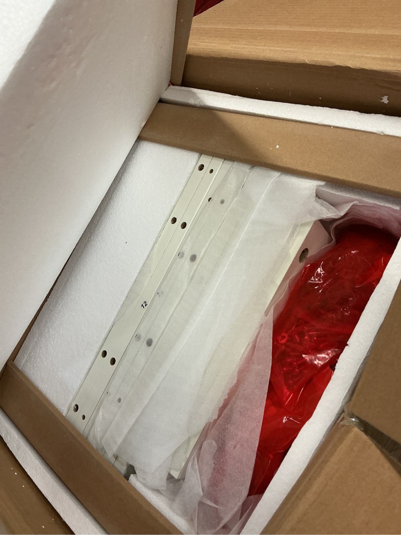 Condition photo showing Good Condition for 72 inch high kitchen pantry storage cabinet, cupboard storage cabinet with 1 drawer, 2 cabinets, 3 adjustable shelves, 4 door shelves, freestanding cupboard for dining room living room, kitchen white