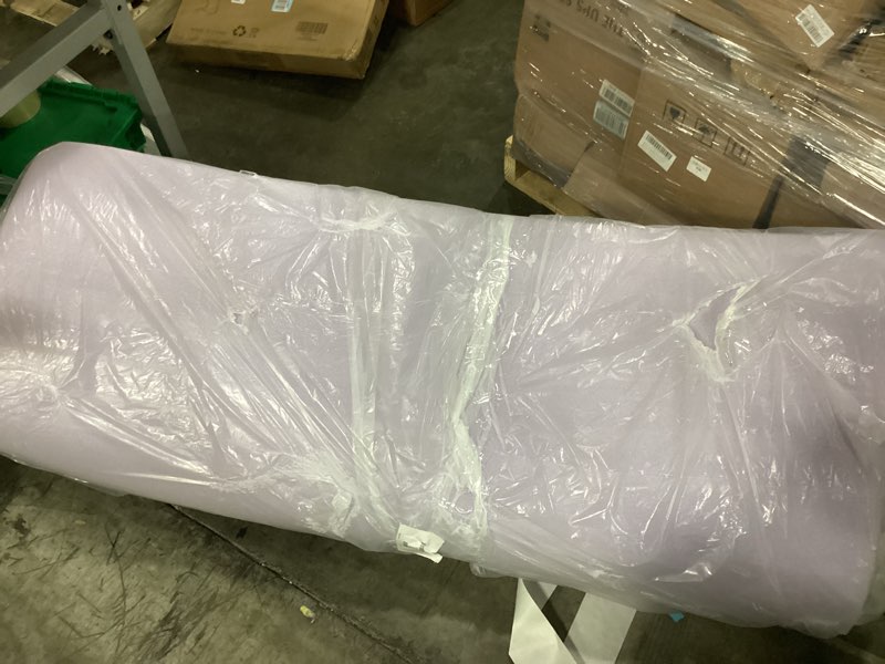 Condition photo showing As Is for best price mattress 3 inch egg crate memory foam mattress topper with soothing lavender infusion, certipur-us certified, dorm essentials, full full 3 inch egg crate