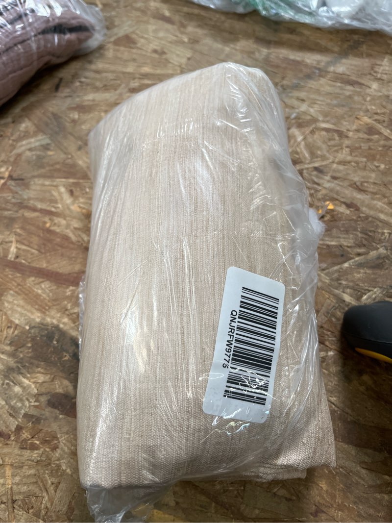 Condition photo showing Good Condition for raw silk curtain, 48x108, sand