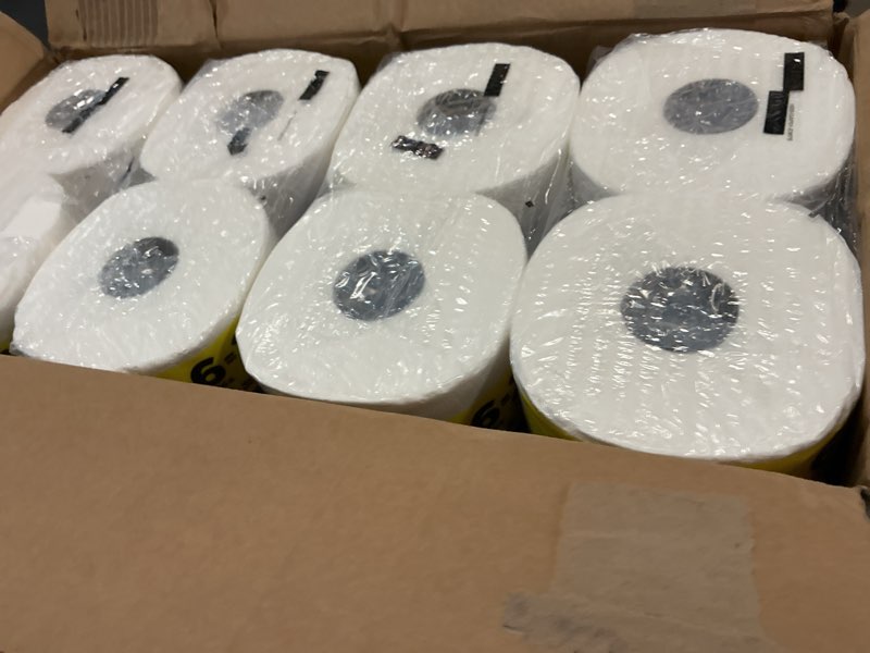 Condition photo showing New/Like New for quilted northern ultra plush toilet paper, 24 mega rolls = 96 regular rolls, 3x thicker*, 3 ply soft toilet tissue mega 24 mega rolls (pack of 1)