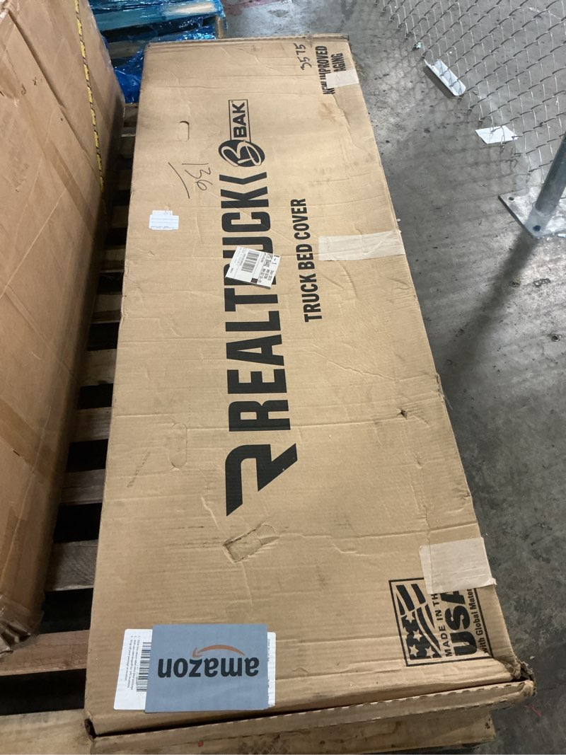 Condition photo showing As Is for realtruck bak bakflip mx4 hard folding truck bed tonneau cover | 448135 | fits 2019-2026 chevy/gmc silverado/sierra (only works w/carbon pro bed) works w/multipro/flex tailgate 5' 10" bed (69.9") bakflip mx4 5' 10" bed