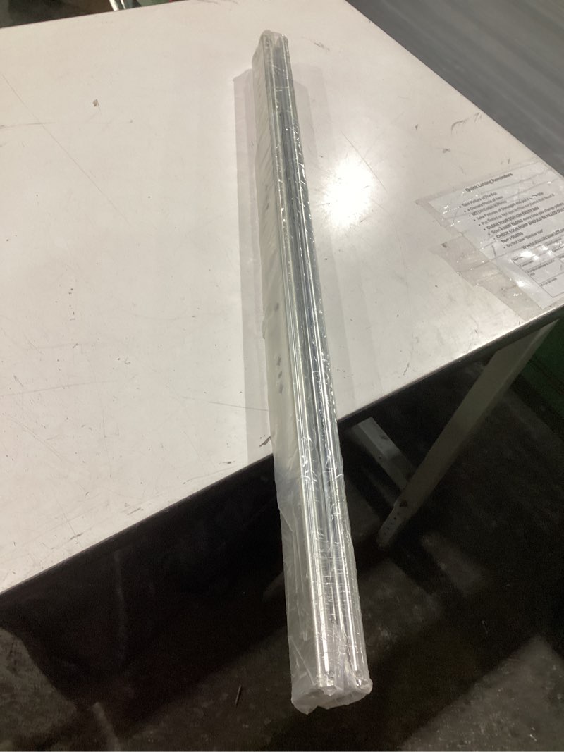 Condition photo showing New/Like New for 1 pair 34 inch 260 lb capacity heavy duty drawer slides(with stainless screws),side mount undermount full extension 3 fold ball bearing stainless steel hardware drawer rails 34inch/260lb without lock