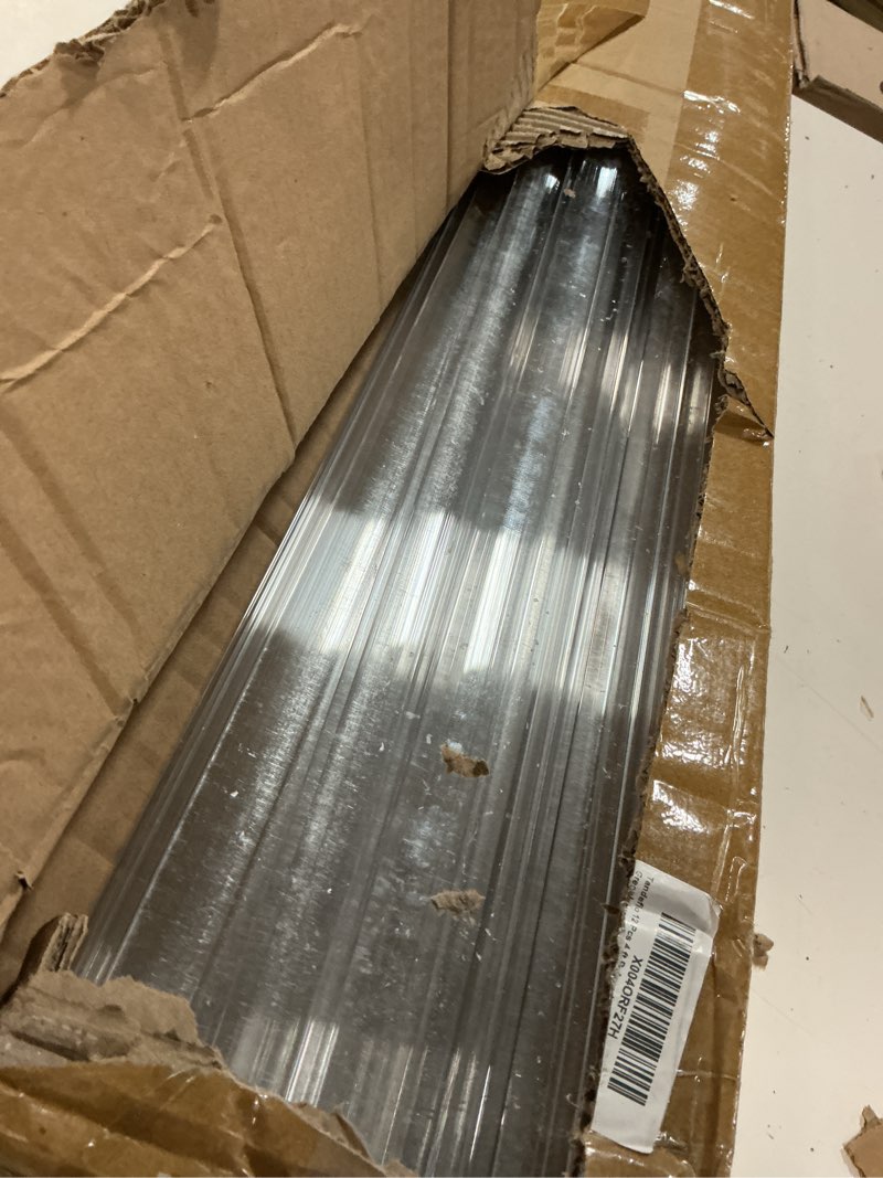 Condition photo showing Good Condition for tandefio 12 pcs 4 ft polycarbonate greenhouse panels h connectors fits 8 mm polycarbonate panels clear roofing greenhouse accessories 12 0.3 inch thick