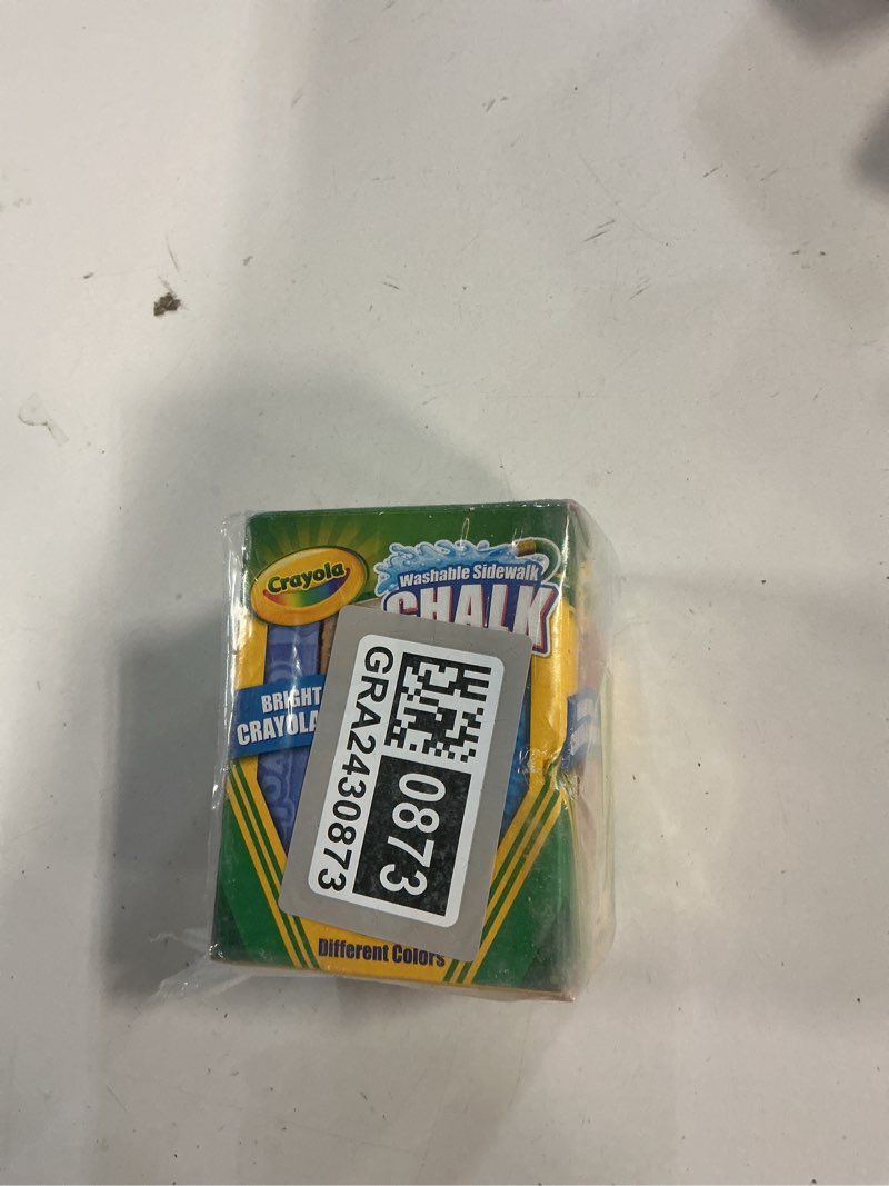 Condition photo showing New/Like New for Crayola Washable Sidewalk Chalk 16 Ct. (Pack of 3)