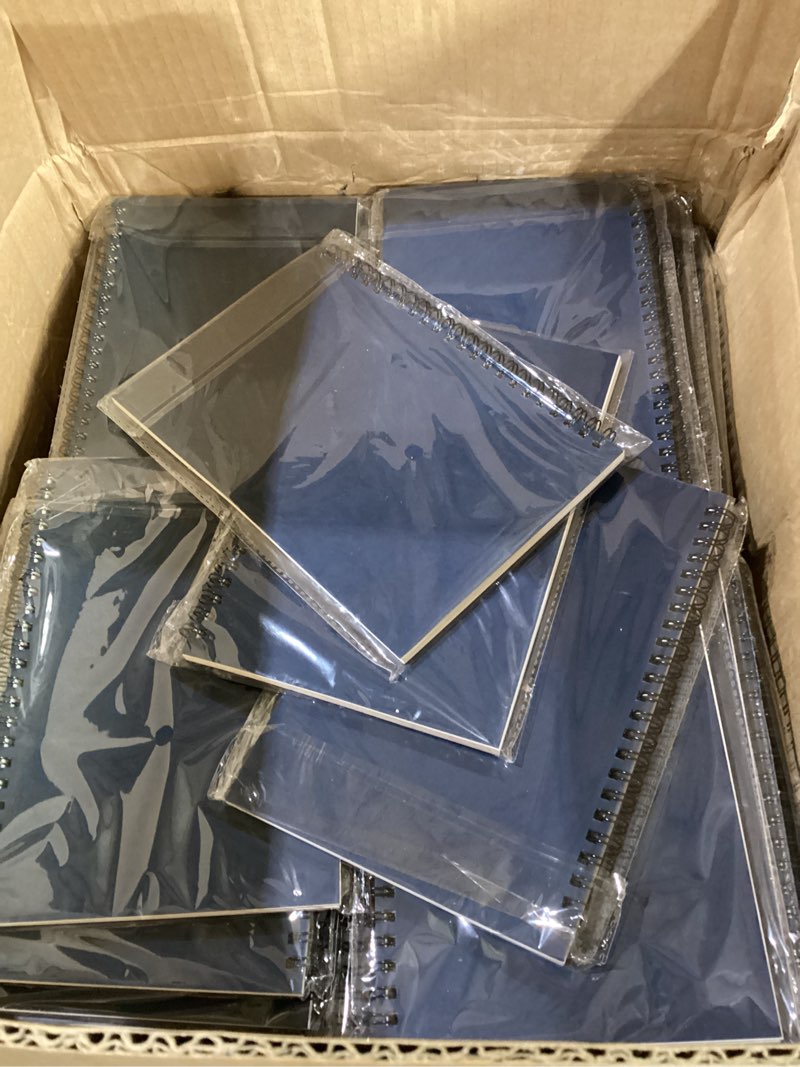 Condition photo showing Good Condition for yahenda 180 pcs spiral notebook bulk a5 journal lined 8.3'' x 5.5'' writing composition paper small notepad subject notebook for students office business back to school supplies (deep blue) 180 dark blue