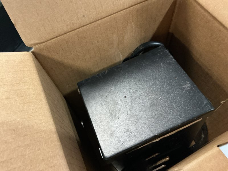 Condition photo showing As Is for   Harbor Breeze 60 -Watt Multi-Tap Transformer Landscape Lighting Transformer with Digital Timer and Dusk-to-Dawn