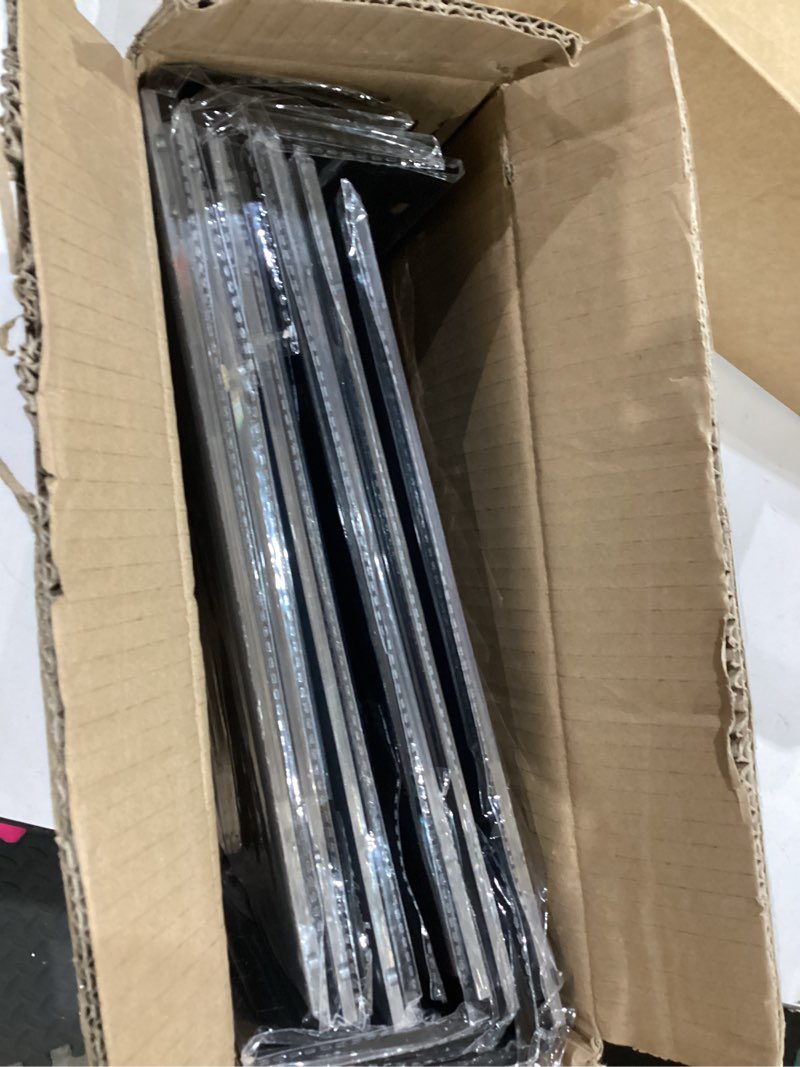 Condition photo showing Good Condition for YUNCHUN 6 Packs Acrylic Sign Holder 8 x 11.5 Standing, L-Shape Magnetic 8 x 11 Menu Holder, Display Stand of Slant Back & Acrylic Frame for Store, Wedding, Restaurant, Hotel, Office Use Black 6 PCS (8 x 11.5 Inches)