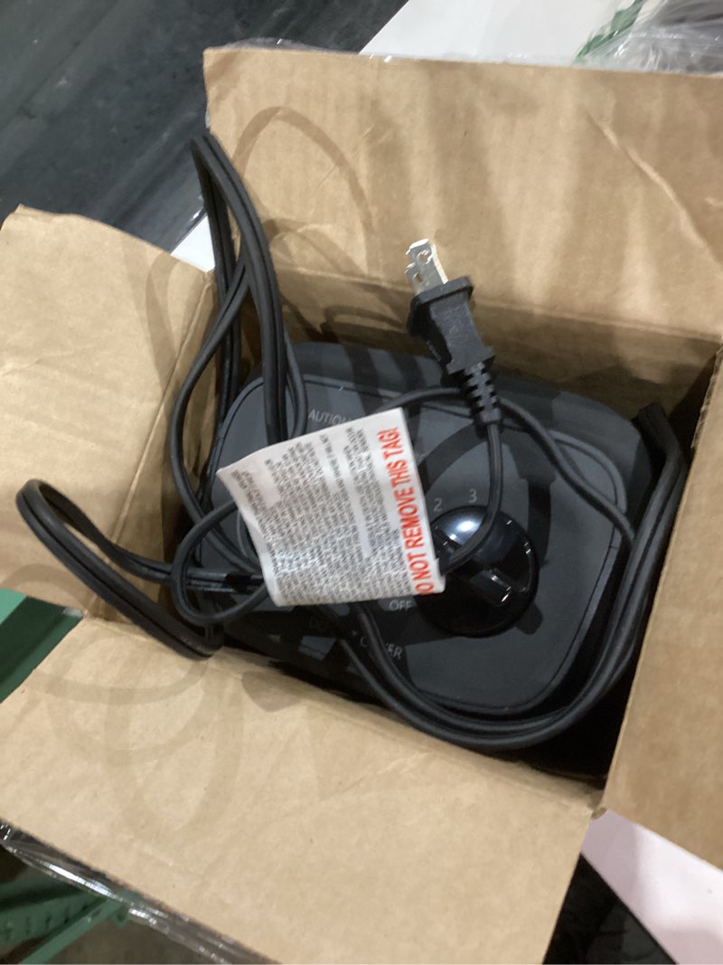 Condition photo showing Good Condition for space heater, 1500w electric heaters indoor portable with thermostat, ptc fast heating ceramic room small heater with heating and fan modes for bedroom, office and indoor use 10in