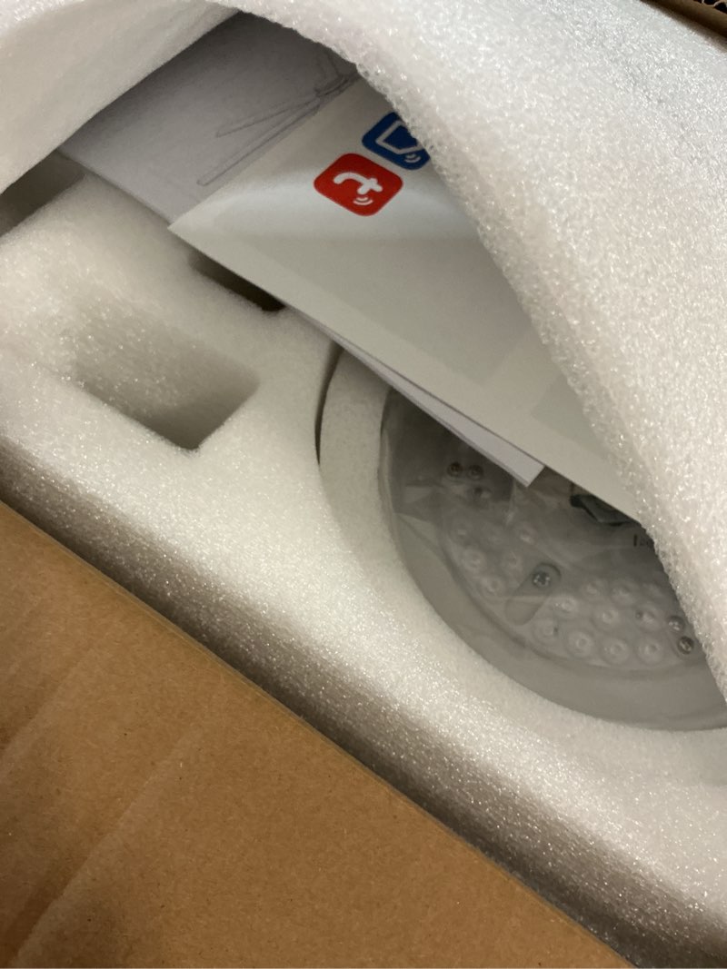 Condition photo showing New/Like New for 62 inch large smart ceiling fan with alexa or app,white ceiling fan with light and remote,6 speed,3cct,quiet dc motor outdoor fan for patio or bedroom white 62