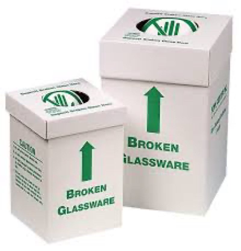 Pack of 12, SP Scienceware Box Broken Glass Disposal-Bench Model 246530002 Lot Of 2