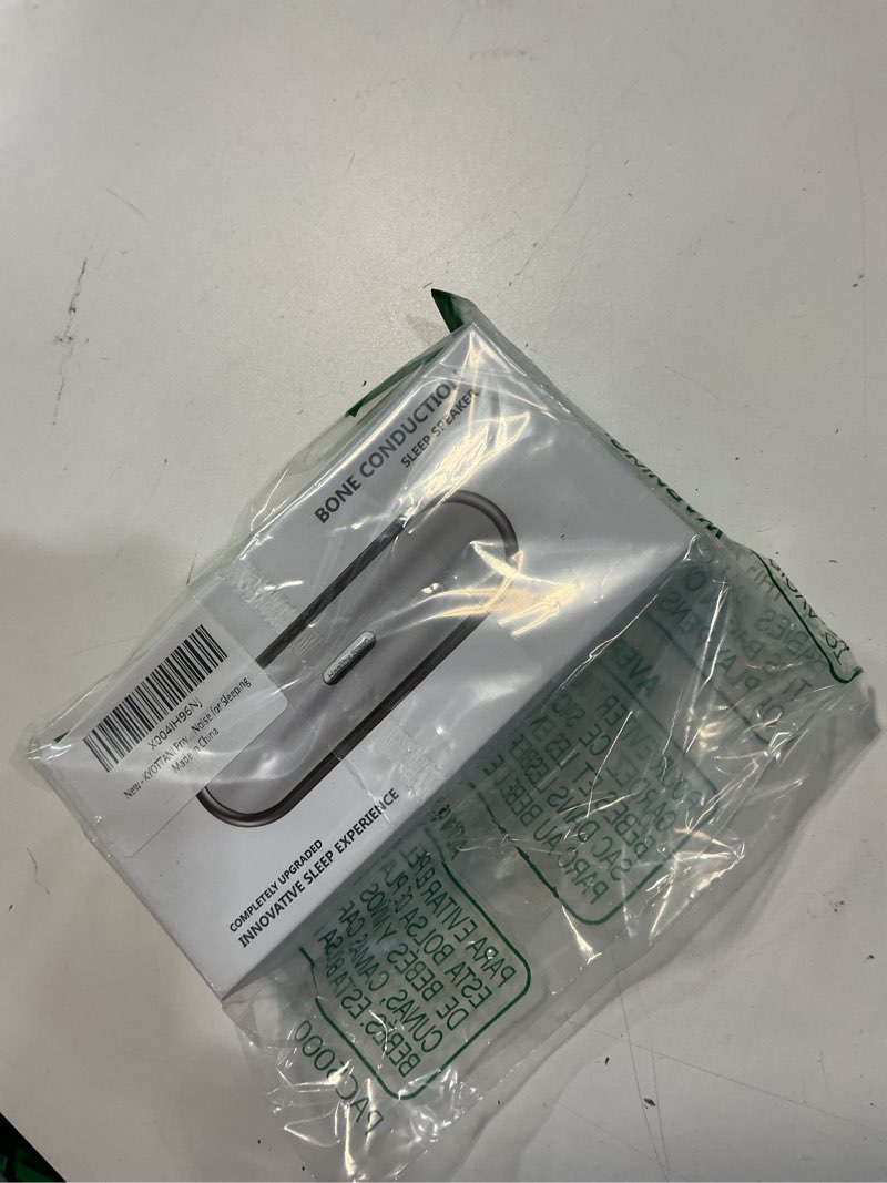 Condition photo showing New/Like New for Private Bluetooth Speaker Under Pillow: Portable Bone Conduction Technology Sleep Aid with White Noise for Relaxation (White) off white