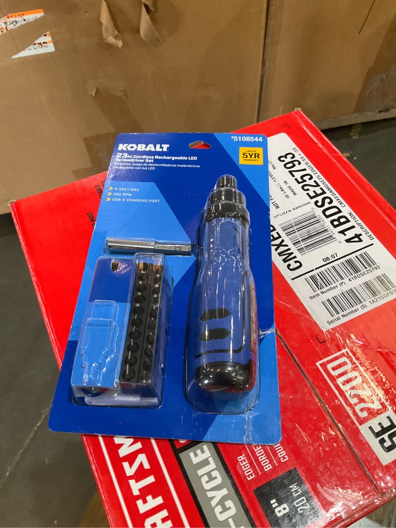 Condition photo showing Good Condition for kobalt kobalt 4-volt max 1/4-in cordless screwdriver