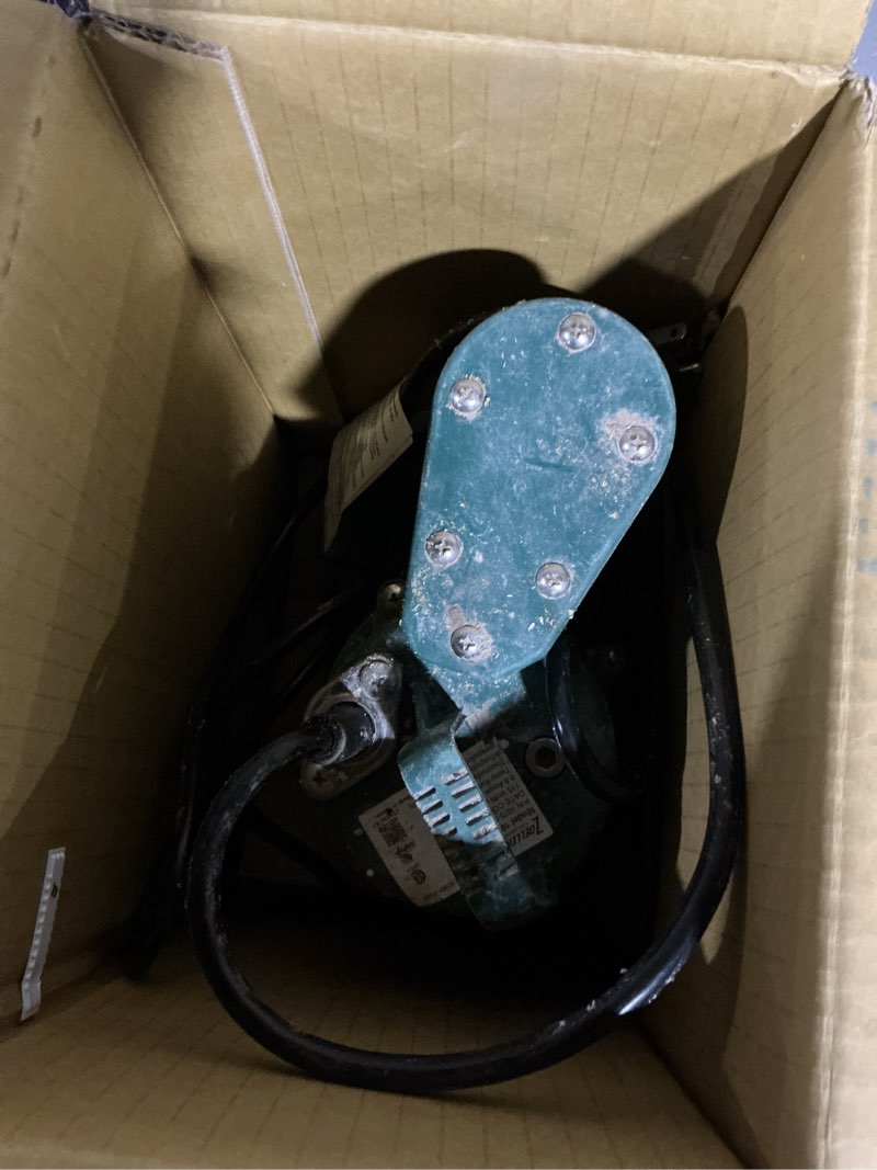 Condition photo showing As Is for zoeller 1/3-hp 115-volt 42-gpm cast iron submersible sump pump