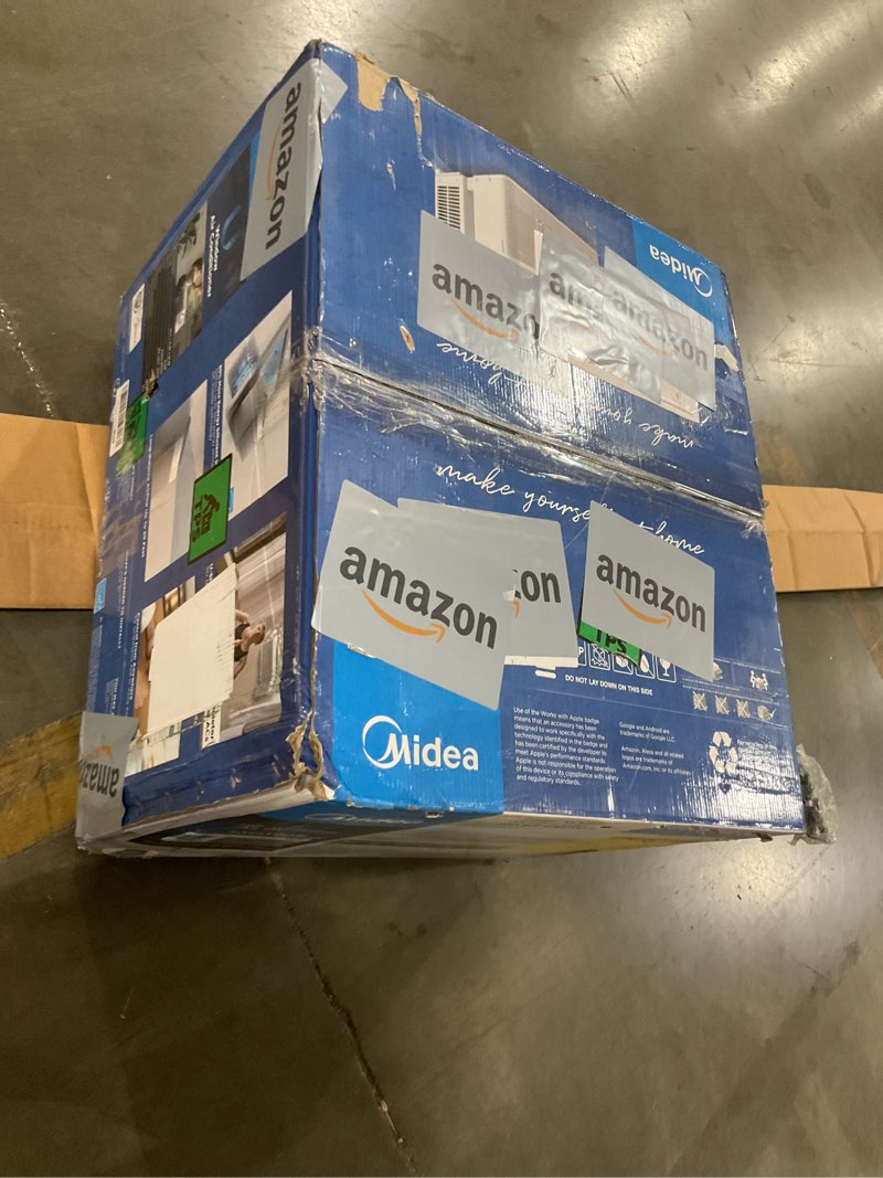 Condition photo showing Good Condition for midea 8,000 btu u shaped smart inverter window air conditioner - cools 350 sq ft, ultra quiet with open window flexibility - alexa/google assistant compatible - 37% energy savings, remote (updated) 8,000 btu (updated)