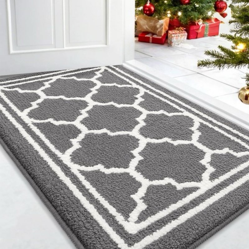 Indoor Door Mat, Dirt-Resistant and Absorbent Doormat, Anti-Slip, Low Profile Fl