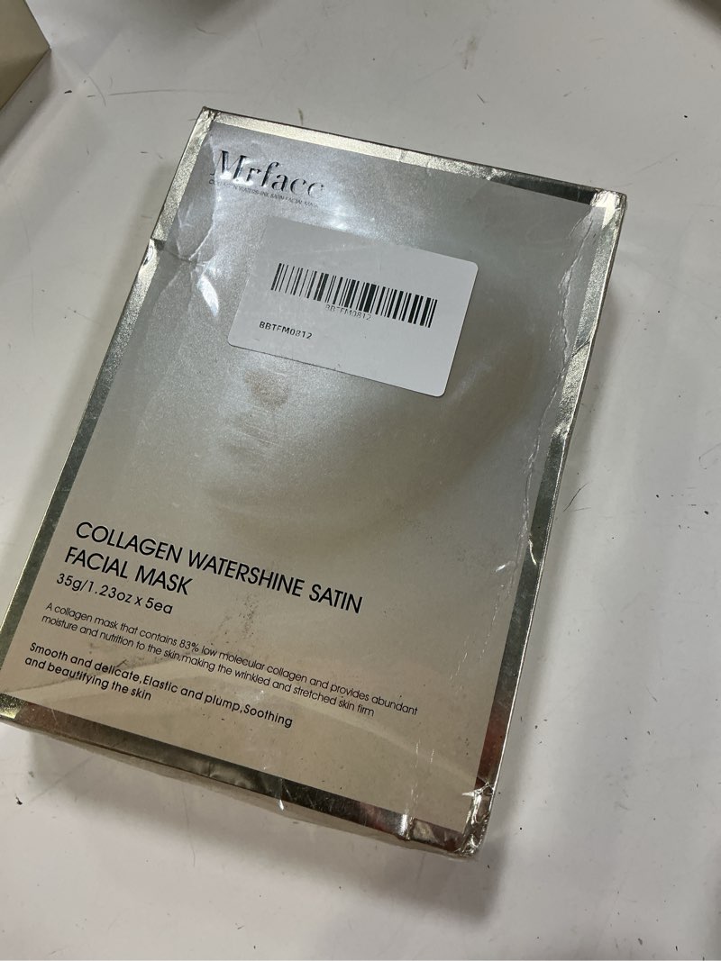Condition photo showing New/Like New for mrface collagen watershine satin facial mask