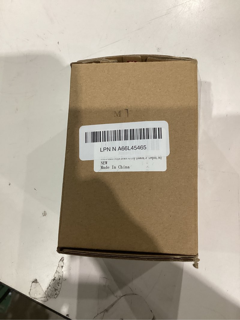 Condition photo showing New/Like New for Cozyhealth Soft Foam Neck Brace Universal Cervical Collar, Adjustable Support Brace for Sleeping - Relieves Pain and Spine Pressure, Neck Collar After Whiplash or Injury (Black, 3" Depth, M) Black, 3" Depth Medium (13.3-15.7 Inch)