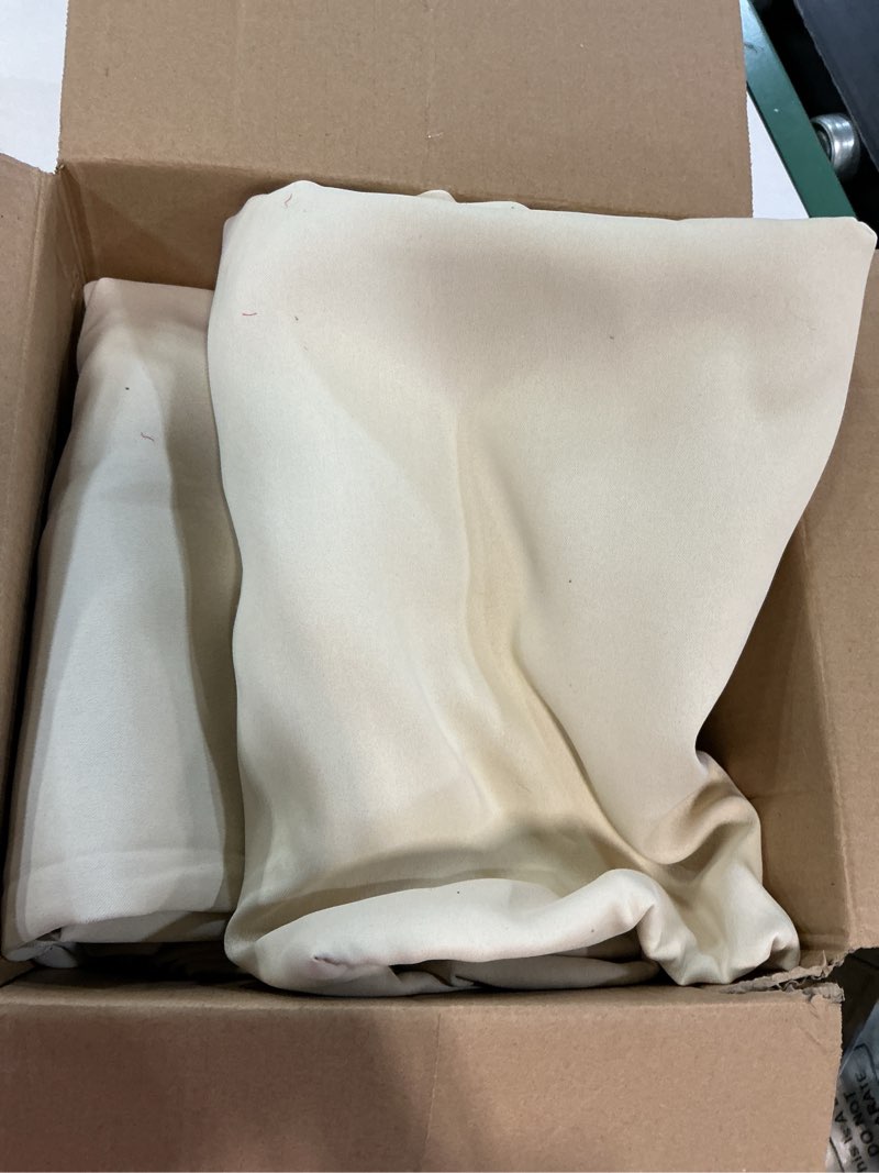 Condition photo showing Good Condition for waterproof outdoor curtain w52 x l84 - grommet top sunlight blocking window treatment drapes blackout curtains for home bedroom living room patio porch pergola cabana gazebo (beige, 2 panels) beige 52"w x 84"l (pack of 2)